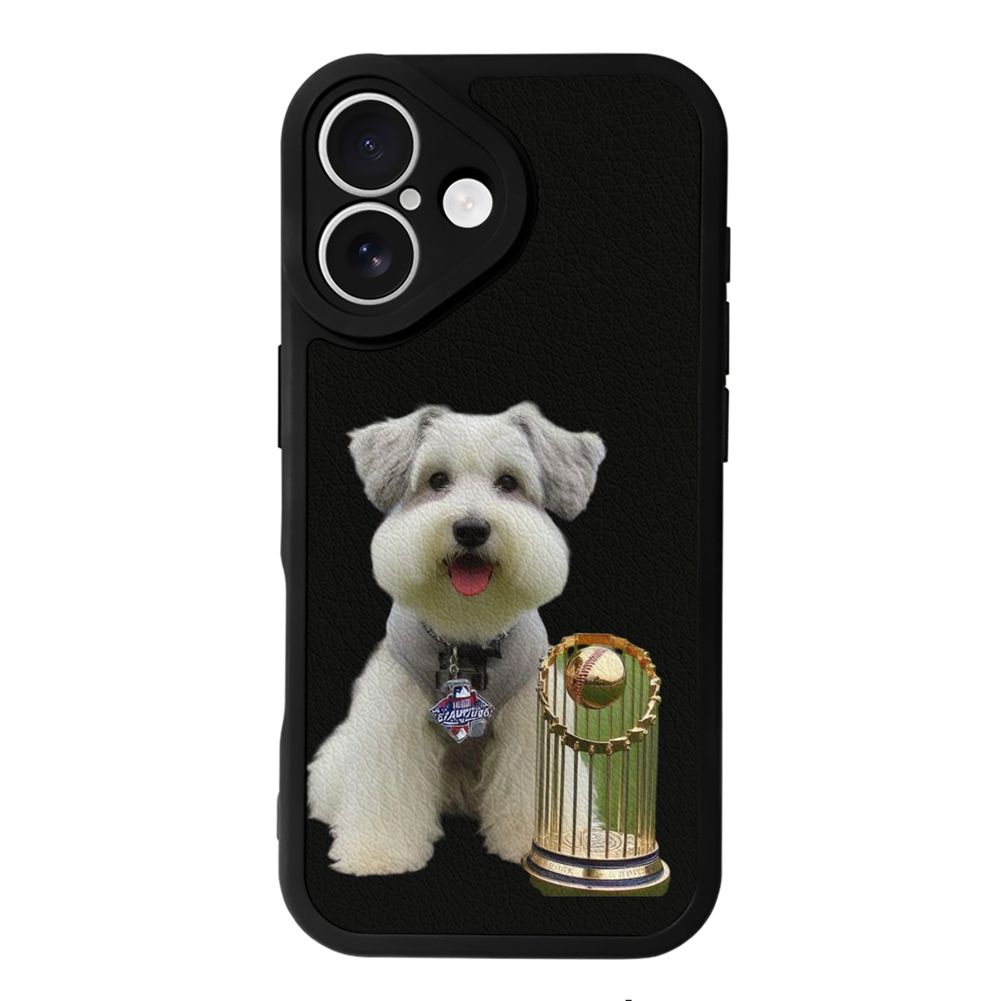  IPhone 16 Silicone Leather Case – UV Print, Lambskin Texture – Perfect Fit, Wireless Charging Compatible, Scratch Resistant, Precise Cutouts – Stylish Protection For IPhone 16